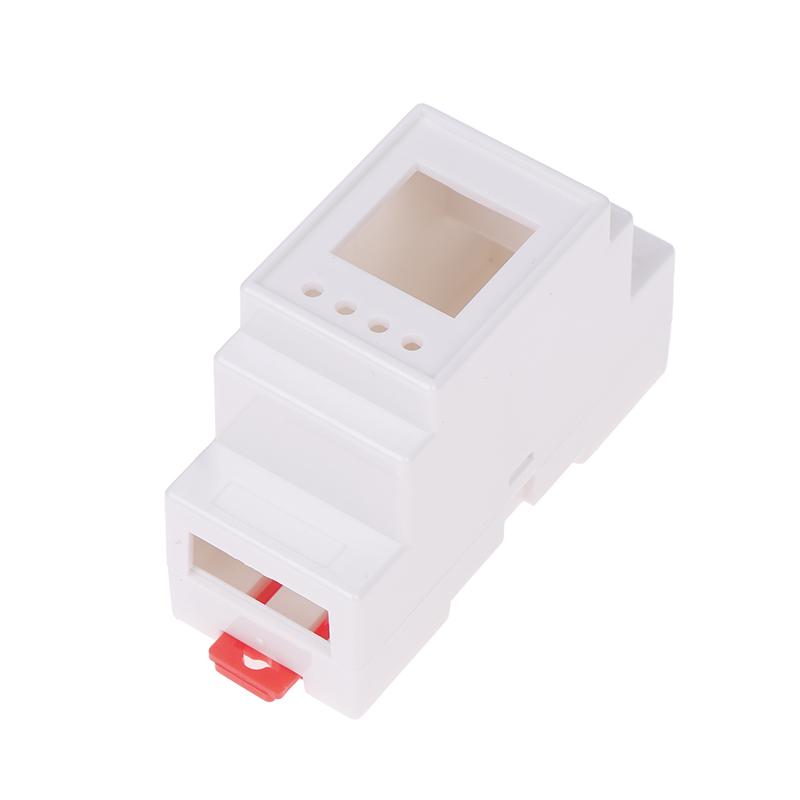 1PC DIN Rail PLC Junction Box Plastic Electronics Box Project Case 4Colors 88x37x59mm 35-Rail Mounting Instrument Housing