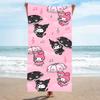 Microfiber Beach Towel, Cartoon Animation Digital Printing Square Bath Towel, Shawl