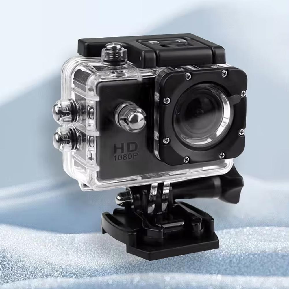 1080P Экшн-камера 170D Подводная водонепроницаемая камера для записи видео на шлем Спортивные камеры Pro Outdoor 2,0-дюймовый экран Mini Cam
