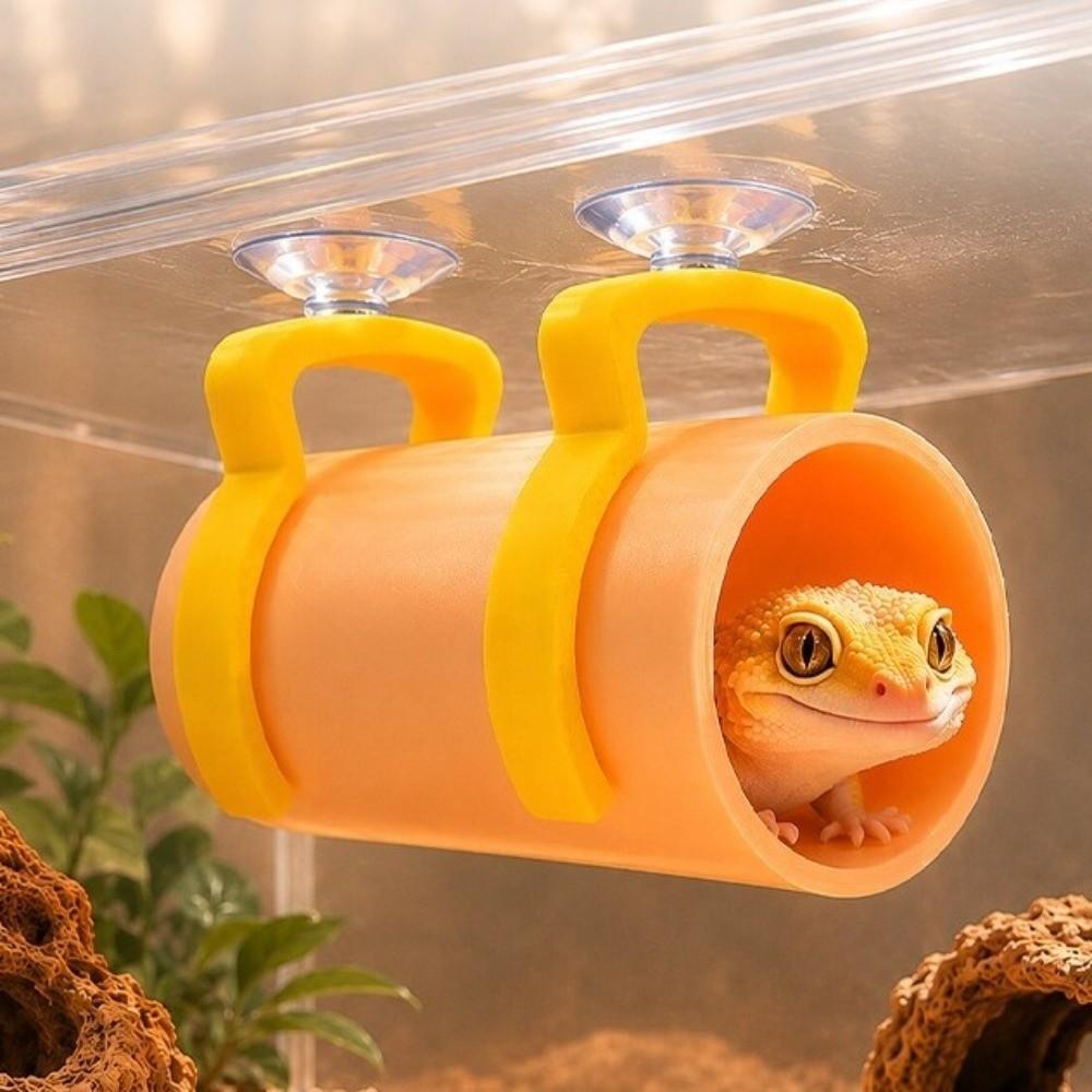 with Suction Cup Reptile Shelter Realistic Hidden Cave Shelter Aquarium Decoration