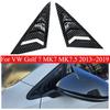 Для VW Golf 7 MK7 MK7.5 2013~ Передняя треугольная жалюзи на окна автомобиля, боковые жалюзи, шторки, накладка, наклейка, вентиляционное отверстие, карбон, авто