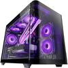 Boîtier Gaming Micro-ATX - MARS GAMING - MC-FUSIONM - Verre Courbé - Refroidissement Liquide - Double Chambre