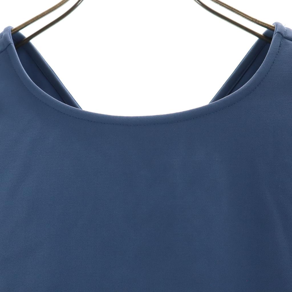 BEAMS HEART Блузка без рукавов S Синий темно-синий топы Женщины Б/у