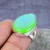 Green Triplet Opal Gemstone Handmade 925 Sterling Silver Ring Jewelry Gift For Love