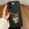 Для Xiaomi POCO X8 Pro Max 5G Чехлы Синий Чехол с Бантом-Сердечком Мягкий Матовый Силиконовый Защитный Черный Для POCO X8Pro Max Funda