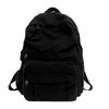 Solid Color Retro Backpack - Large Capacity, Casual Mori Girl Style for College Students and Fashionable Women