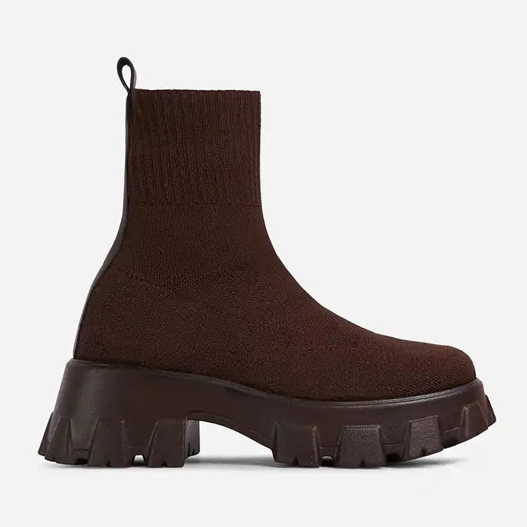 Модные женские сапоги, тренд 2024 года, сапоги на платформе с каблуками, осенне-зимние сапоги для женщин, обувь на платформе, белые ботильоны для женщин