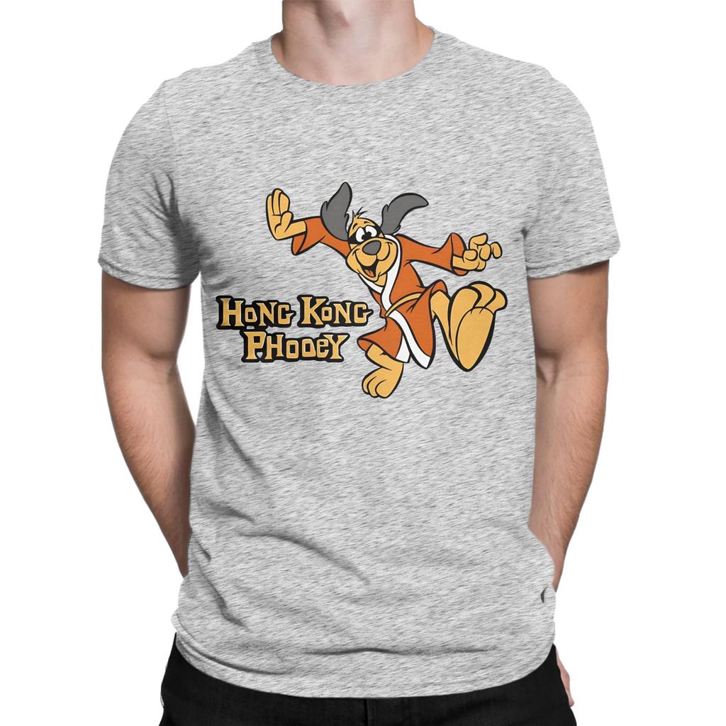 Наклейка hHong kKong Phooey из кунг-фу Забавный Графический Хлопковая Футболка 100% hHong kKong Phooey Топы Футболки Для Унисекс