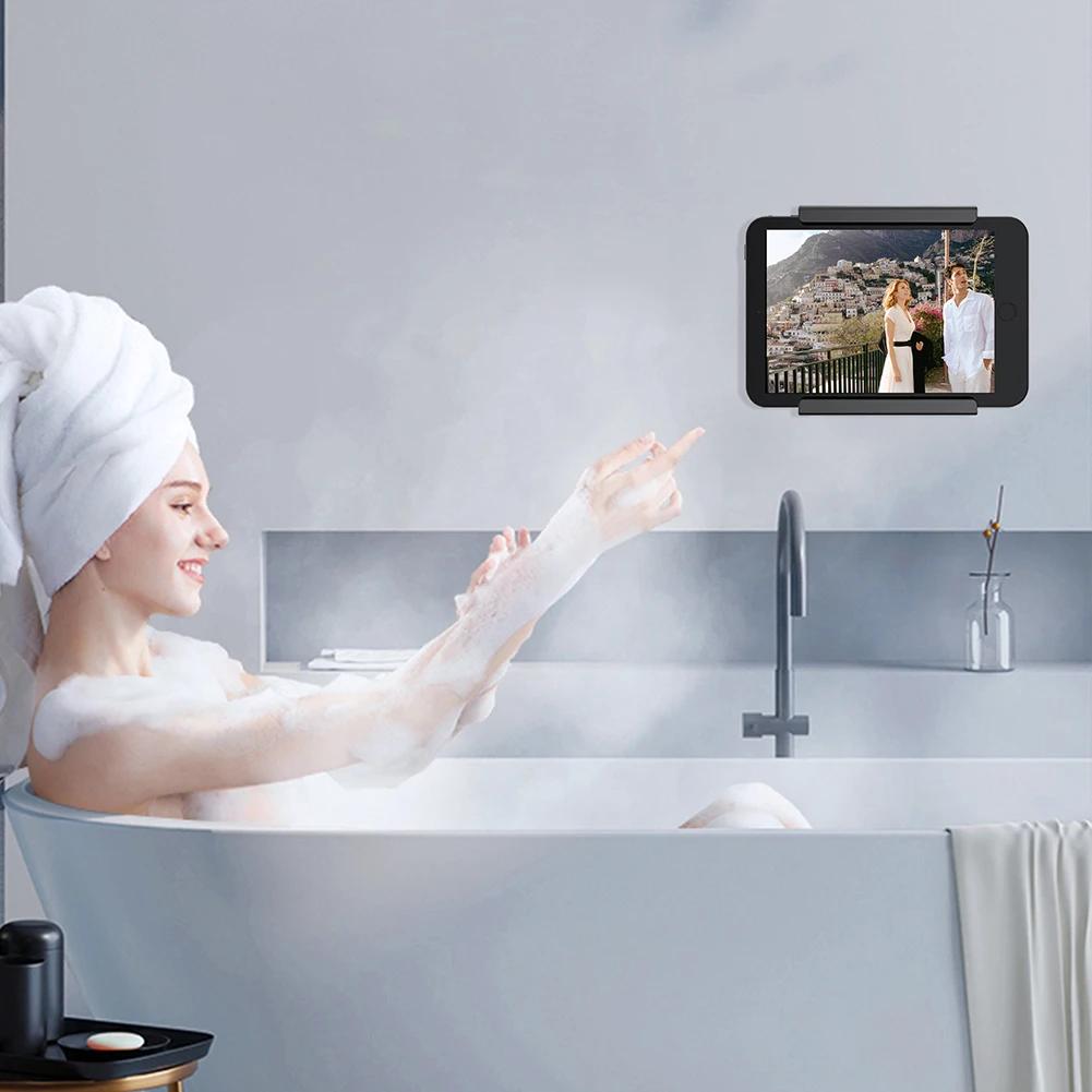 Универсальный настенный держатель-подставка для планшета, фиксируемый на клейкий держатель для настенного крепления телефона IPad/iPhone 15 14/Samsung/Xiaomi/Lenovo