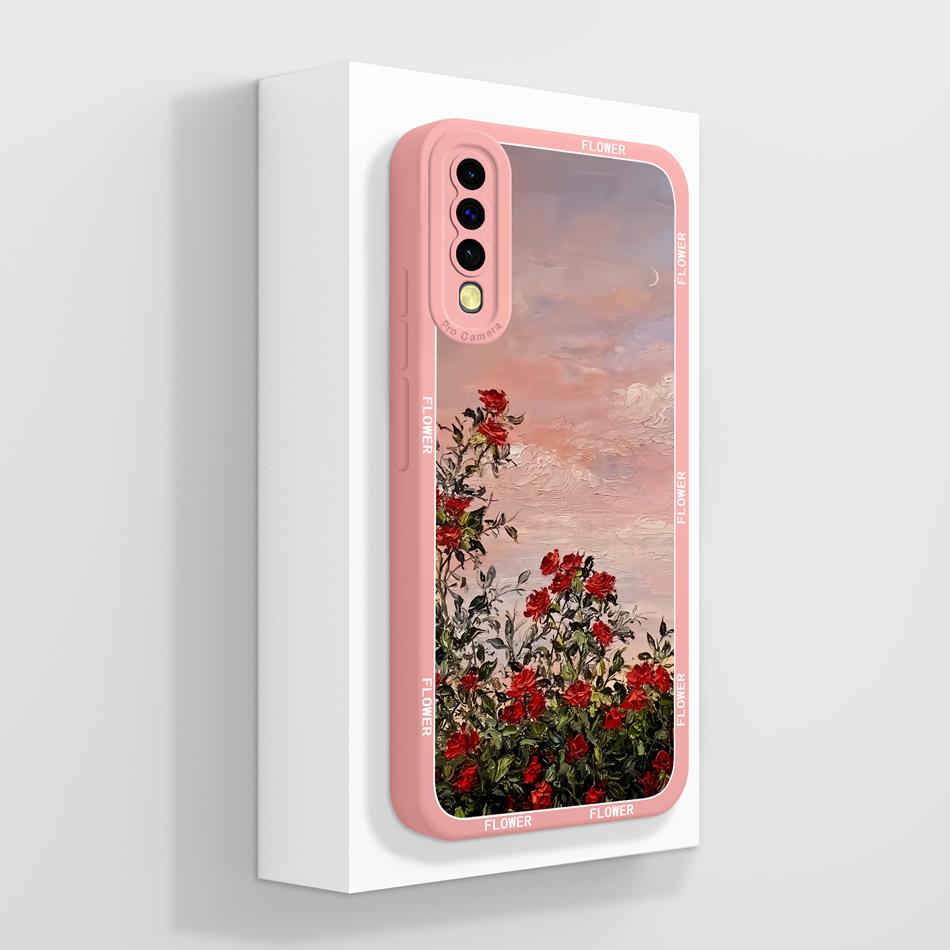 Чехол для Samsung Galaxy A50 A50S Эстетичный Креативный Мягкий Жидкий Силикон Чехол для Телефона Для Samsung A 50 Полная Защита Задняя Крышка