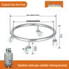 Gas Cylinder Stand with Universal Wheels for Kitchen Storage