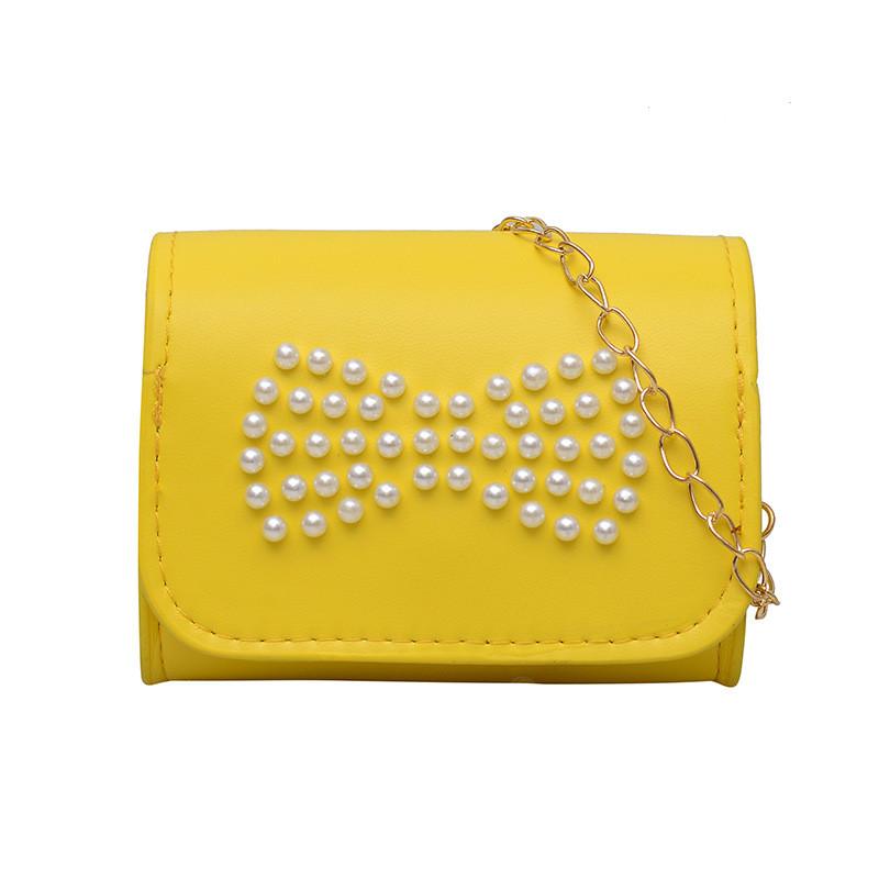 Elegant Cute And Kids Shoulder Bag With Butterfly Knot And Breathable Lining Polyester