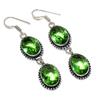 Peridot Gemstone Handmade 925 Sterling Silver Gift Jewelry Earring 2.29" N7Y77