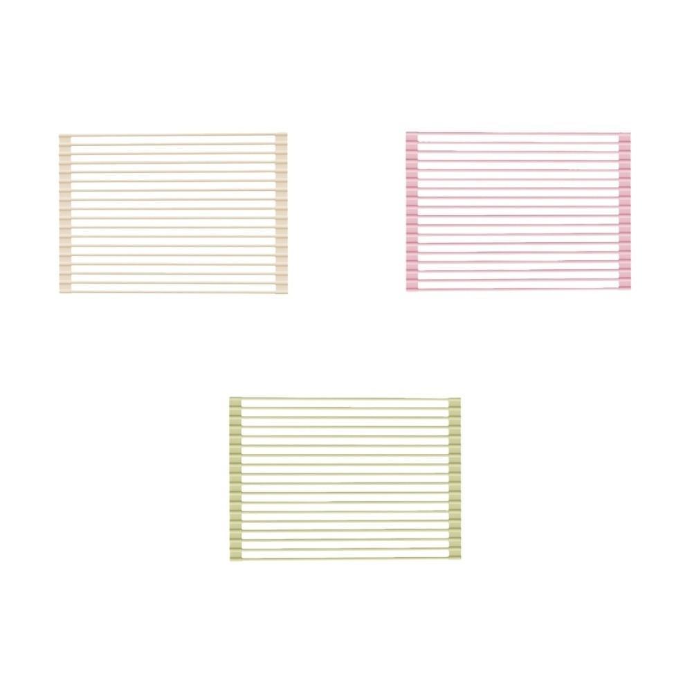 Non-slip Silicone Drainage Board Heat Resistant Roll-Up Drainage Board Kitchen Use