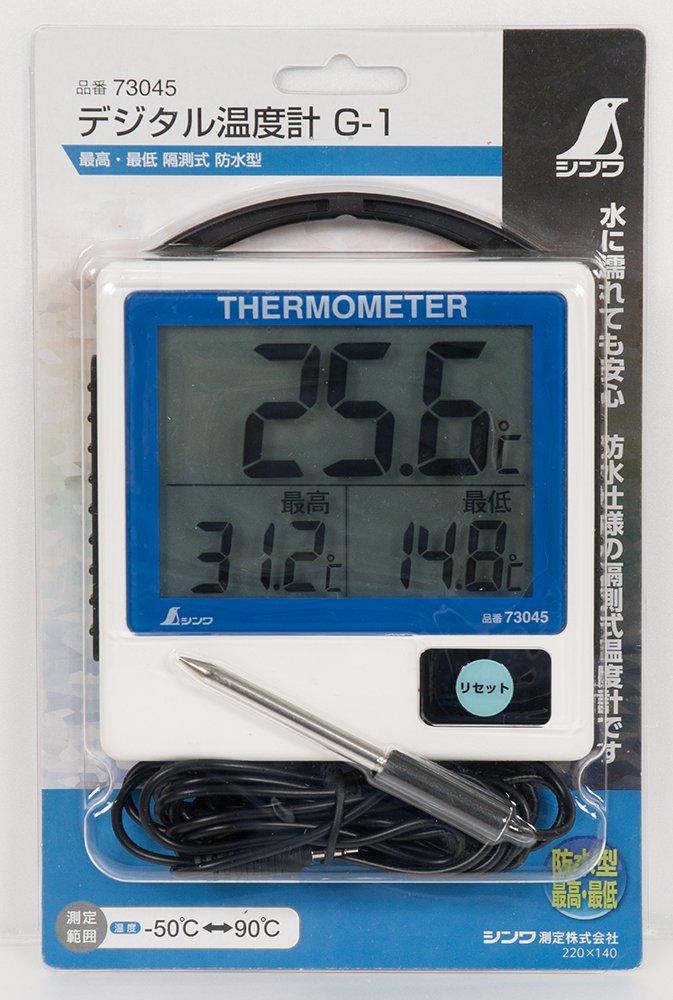 Цифровой термометр Shinwa Sokutei Максимальный и минимальный тип дистанционного измерения Водонепроницаемый Тип G-1