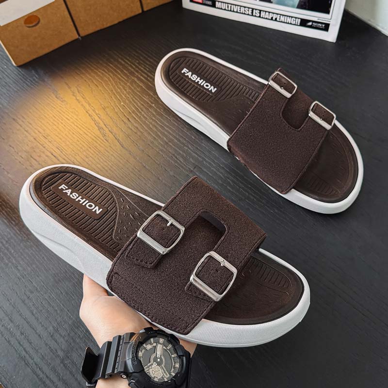 Summer Men's Beach Slippers Non-Slip Casual Slippers For Indoor Outdoor Men Water Shoes Sandals