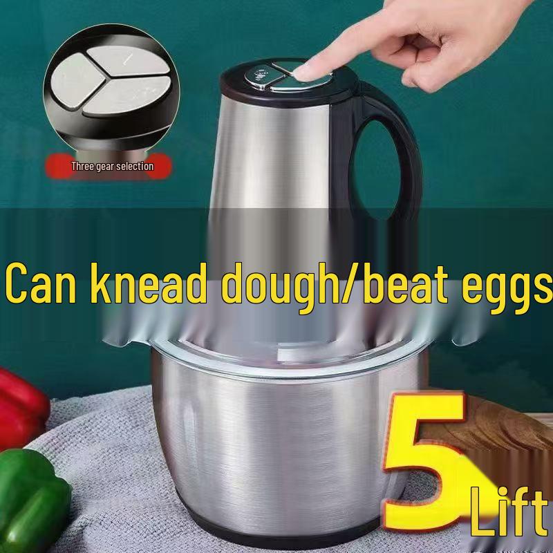 Multi-Functional Meat Grinder, Large-Capacity Vegetable Chopper, and Dough Maker