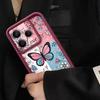 Blue Pink Butterfly Floral Pattern Case For Xiaomi 14T 13T 11T Pro Funda Redmi Note 14 13 Pro 5G 4G 12 11 Shockproof Bumper Silicone Cover