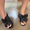 Fashion Fashion Big Butterfly Knot Flat Slippers Summer New Round Head Open Toe Soft Sole Anti-slip Wear-resistant Sandals