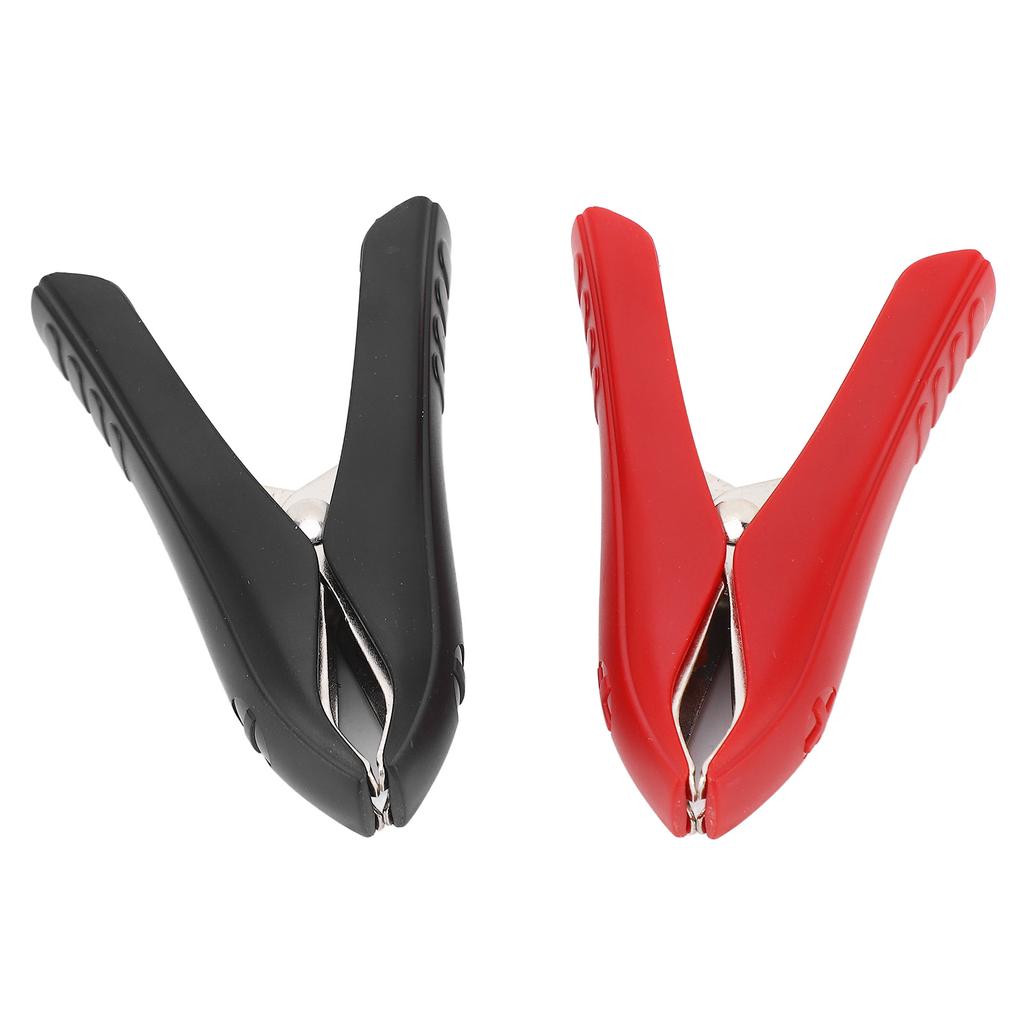 1 Pair Battery Crocodile Clamp Jumper 100A Cables Boost Clamp Welding Clip Red Positive Black Negati