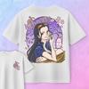 2026 Summer One Piece Anime Nico Robin Printed Loose Shortsleeved Pure Cotton Childrens Tshirt Tide Unisex Casual Y2k Loose