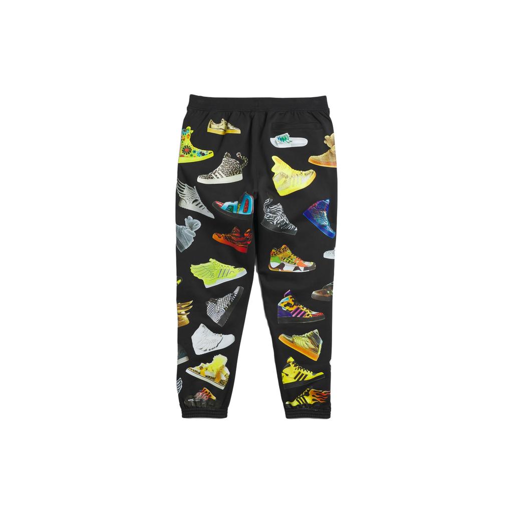 adidas Оригинал JEREMY SCOTT ARCHIVE Трикотажные спортивные штаны Унисекс Черный IA0096