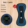 Портативный EMS импульсный массажер для шеи и плеч: Интеллектуальный мини-массажный пластырь для электротерапии.