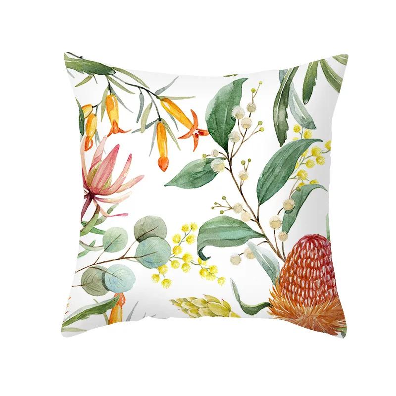 Summer Colourful Fruit Print Pillowcase Sofa Decorative Cushion Covers Plant Ststyle Pillowcases Decor Cushion Cover For Bedside