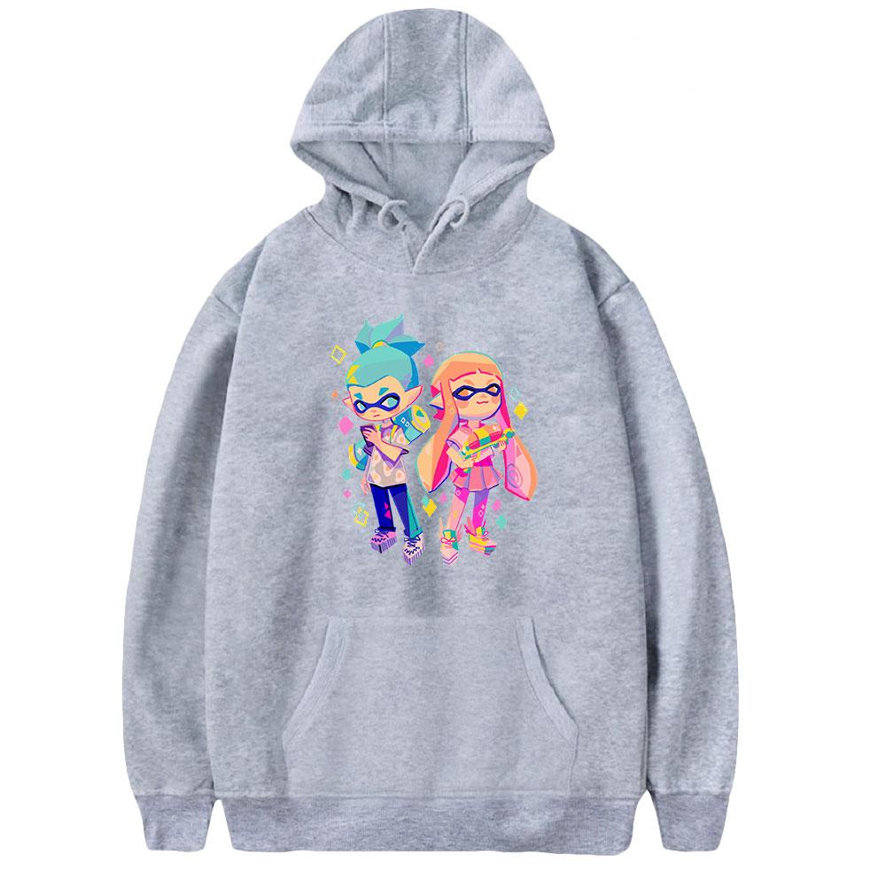 Splatoon 3 Hoodies Anime Cartoon Graffiti Shooting Game Print Streetwear Unisex Women Fashion Oversized Sweatshirts Hoodie Pullover