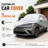 Для Toyota C-HR Подходит Полный Чехол на Автомобиль Серебристо-Покрытая Оксфордская Ткань Боковая Молния Доступ Теплоотражающий Защита от УФ Лучей Наружный P