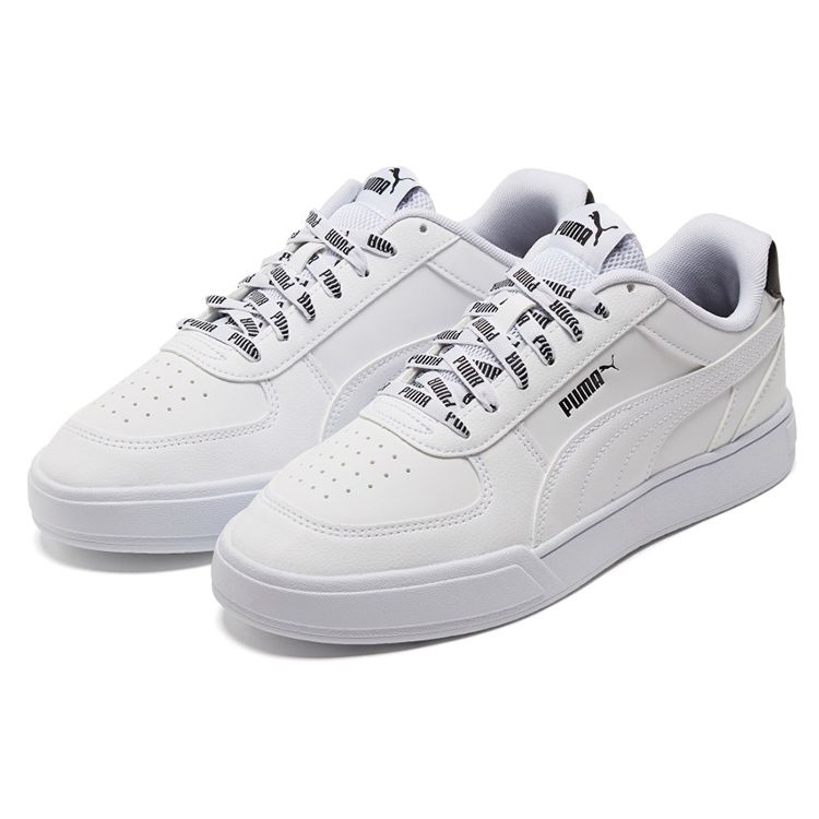 Puma Caven Logomania - Кроссовки Унисекс Бело-Черные 383857-01