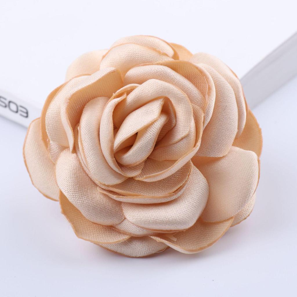 5CM Large Fabric Flower with Burned Edge for Jewelry, Clothing, Headwear, Hair Clips & Decorative Accessories
