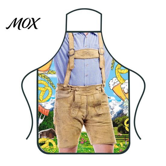 Novelty Cooking Aprons Oktoberfest Apron, Funny Adjustable Costume Bib, 3D Printed Photo Props Polyester Waterproof Apron for Kitchen BBQ Party