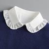 Women Fake Collar Blouse Sweater White Lapel Decor Detachable Collars For Women Black Lace False Collars Woman Lace Half Shirt