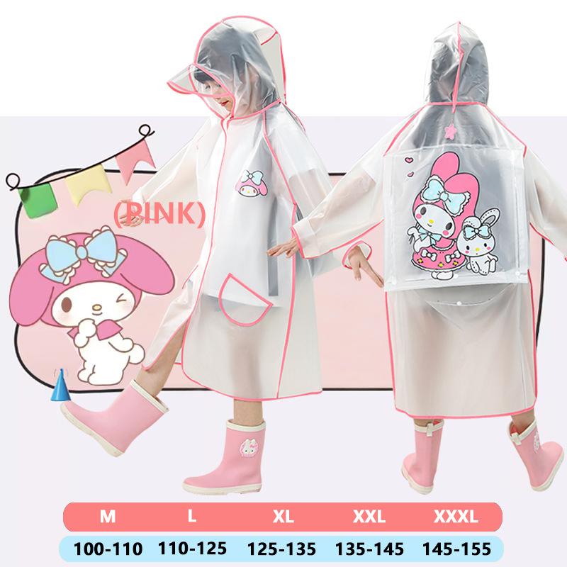 Детский дождевик EVA Мультяшный дождевик с местом для школьного ранца Начальная школа Мальчики и девочки Детский сад Полностью водонепроницаемая одежда