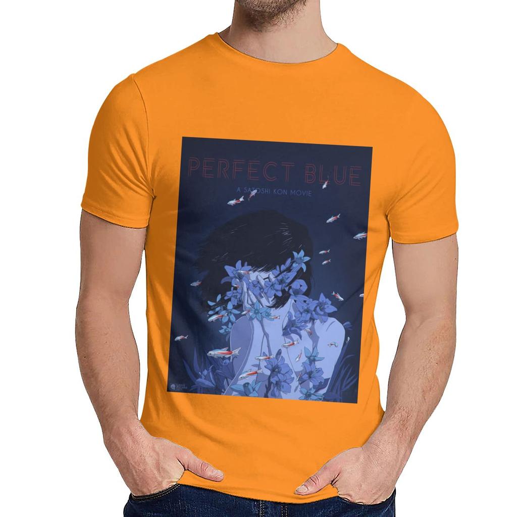 Round Collar Amazing Perfect Blue Satoshi Kon Anime 1997 T Shirt Hip Hop Unisex Soft Slim