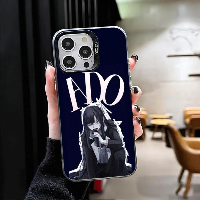 Ado Cartoon K-Kyogen X Uta Shockproof Phone Case for iPhone 17 Air 16 16E 15 Pro Max 14 Plus 13 Mini 12 Back Cover Anti Fall Fun