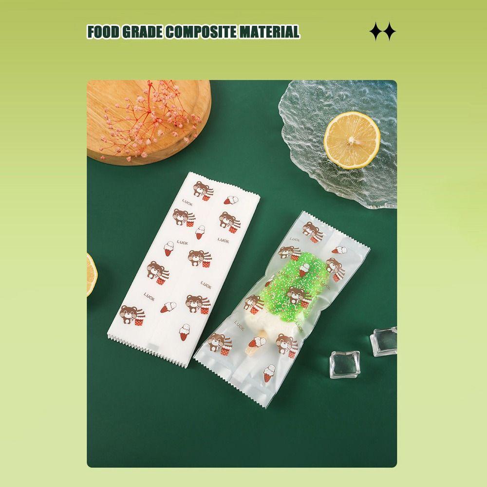 Пакет для домашней упаковки 100 шт. Защитный чехол Милые пакеты для мороженого Лед Эскимо