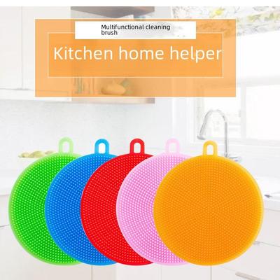 Многофункциональная силиконовая щетка для мытья посуды - губка для уборки кухни и дома, а также щетка для мытья кастрюль.