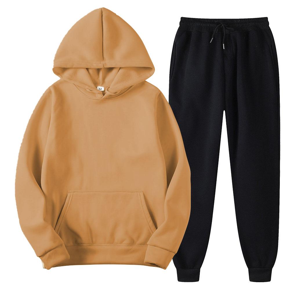 Весенне-осенние мужские повседневные спортивные костюмы 250 г/м², толстовки и брюки, одежда оверсайз, костюмы, куртки с капюшоном