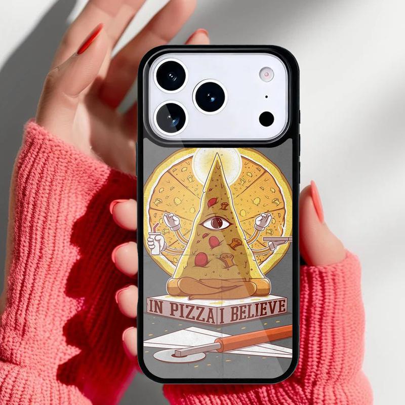 Чехол для телефона Pizza Food Bacon Cheese для iPhone 17 Air 16e 15 14 13 Pro Max Задняя крышка для 12 11 Pro Coque