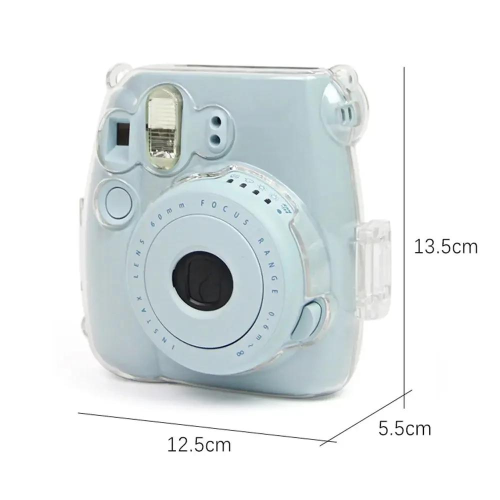 Shockproof Replacement Rainbow Lanyard Camera Cover Protective Shell Transparent Storage Case For Fujifilm Instax Mini 8/8+/9