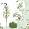 20 шт. искусственные сосновые ветки многоразовые искусственные зеленые листья для поделок поделок реквизит для фотографий домашнее рождественское украшение