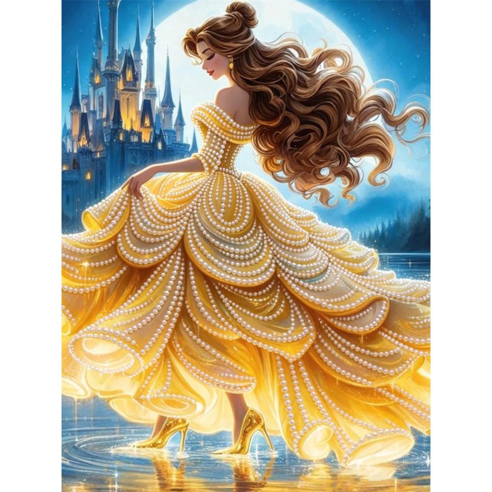 Disney Красивое DIY-произведение искусства из искусственного жемчуга. Это ручной работы подарок, который можно использовать для украшения стен и который подходит как для дома, так и для офиса.