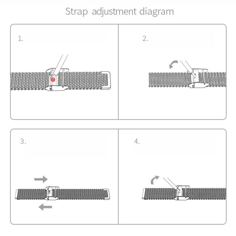 Магнитный браслет из нержавеющей стали премиум-качества для Xiaomi Mi Band 3 с вневременным дизайном
