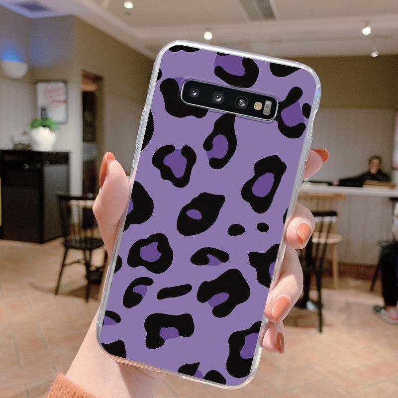 Clear Case For Samsung Galaxy S10 S10E S 10 Plus S9 S20 FE S20 10 Plus Lite Leopard Soft TPU Shell Silicone for Samsung S10+