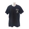 L Short Sleeve T-shirt Black Cotton Mens