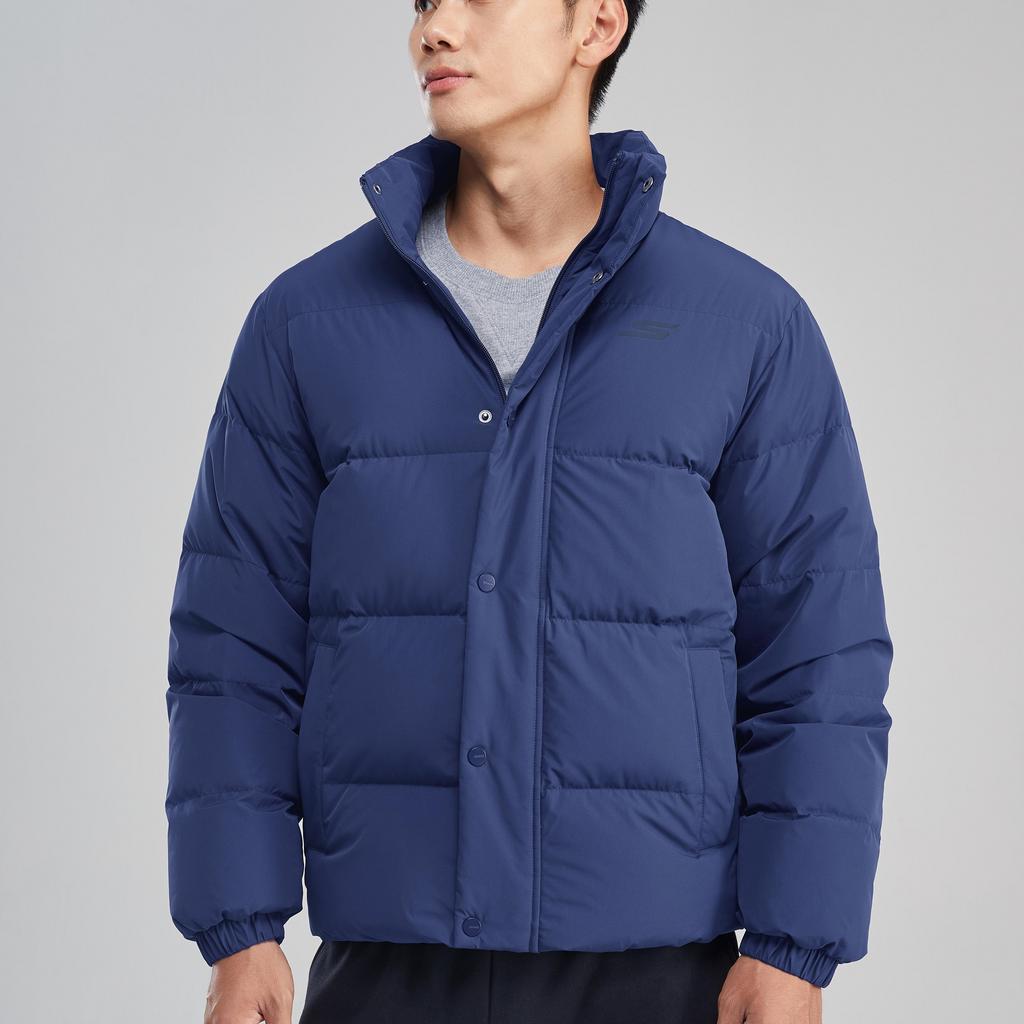 Skechers Letter Printed Waterproof Down Jacket 'Teal' Unisex P423U038-007D
