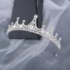 Korean Bridal Crown Queen Tiara Princess Birthday Hair Accessories Prom Car Show Tiara