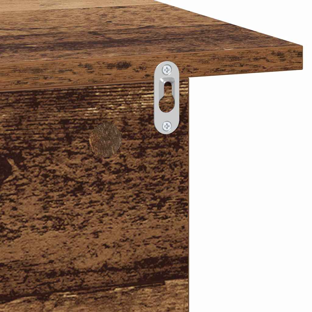 Nightstand Reclaimed Wood Look 40 x 30 x 25 cm Engineered Wood